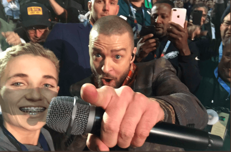 justintimberlake with the selfie kid