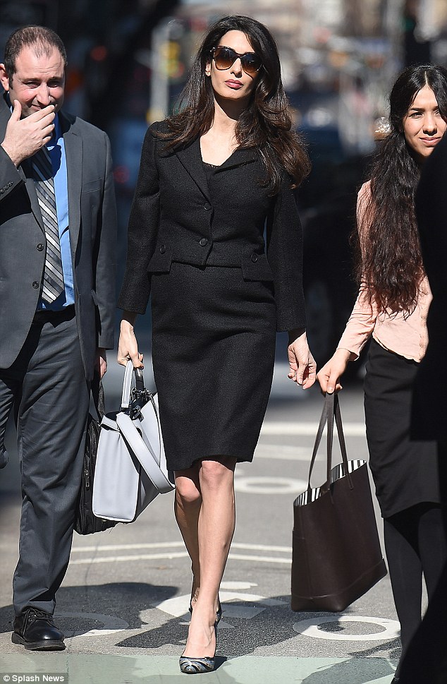 amalclooney in corporate dress