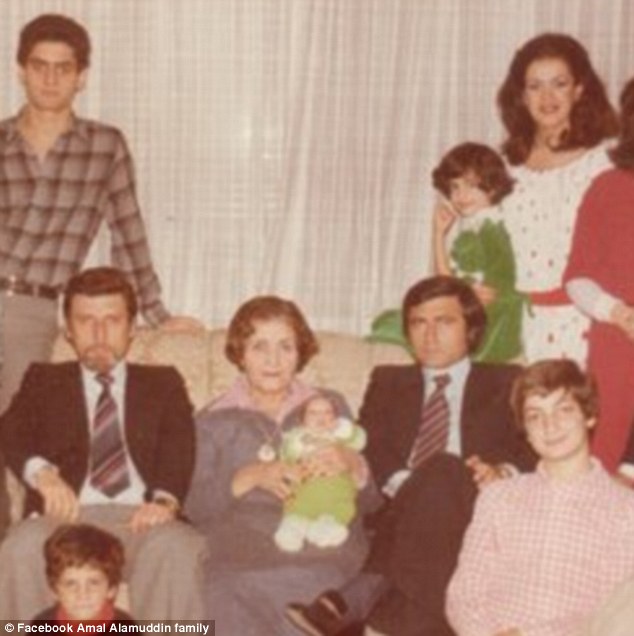 amal clooney children photo with family